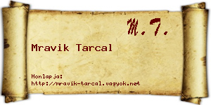 Mravik Tarcal névjegykártya